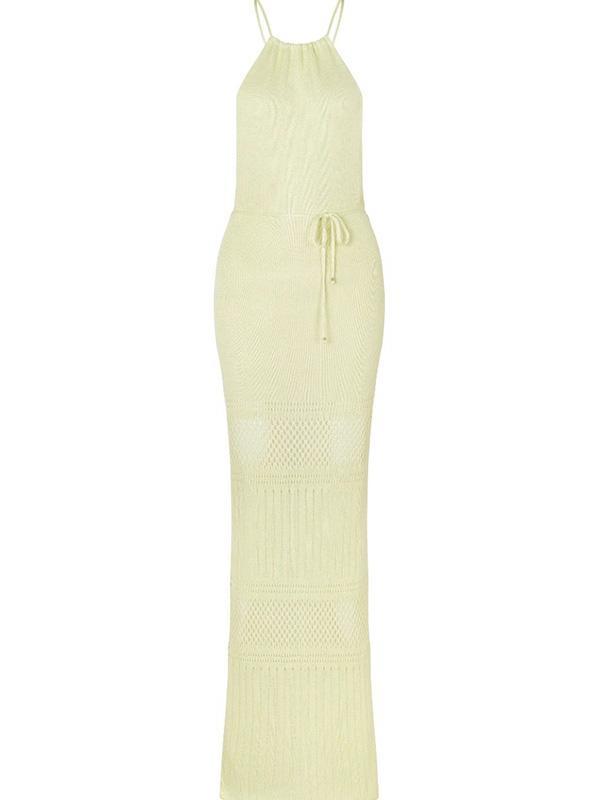 Knitted Cutout Backless Cover-up Dress Product Image