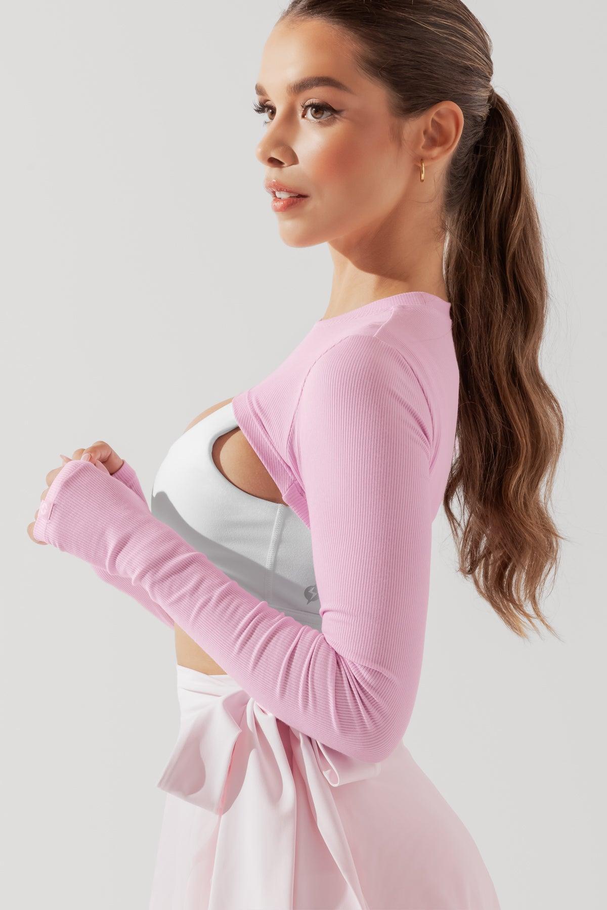 Relevé Ribbed Shrug - Bubblegum Product Image
