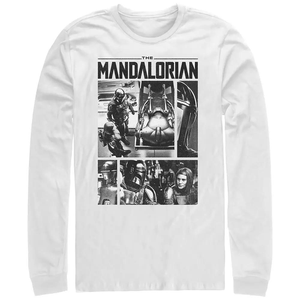 Men's The Mandalorian Hunter And Prey Graphic Tee, Size: XXL, White Product Image