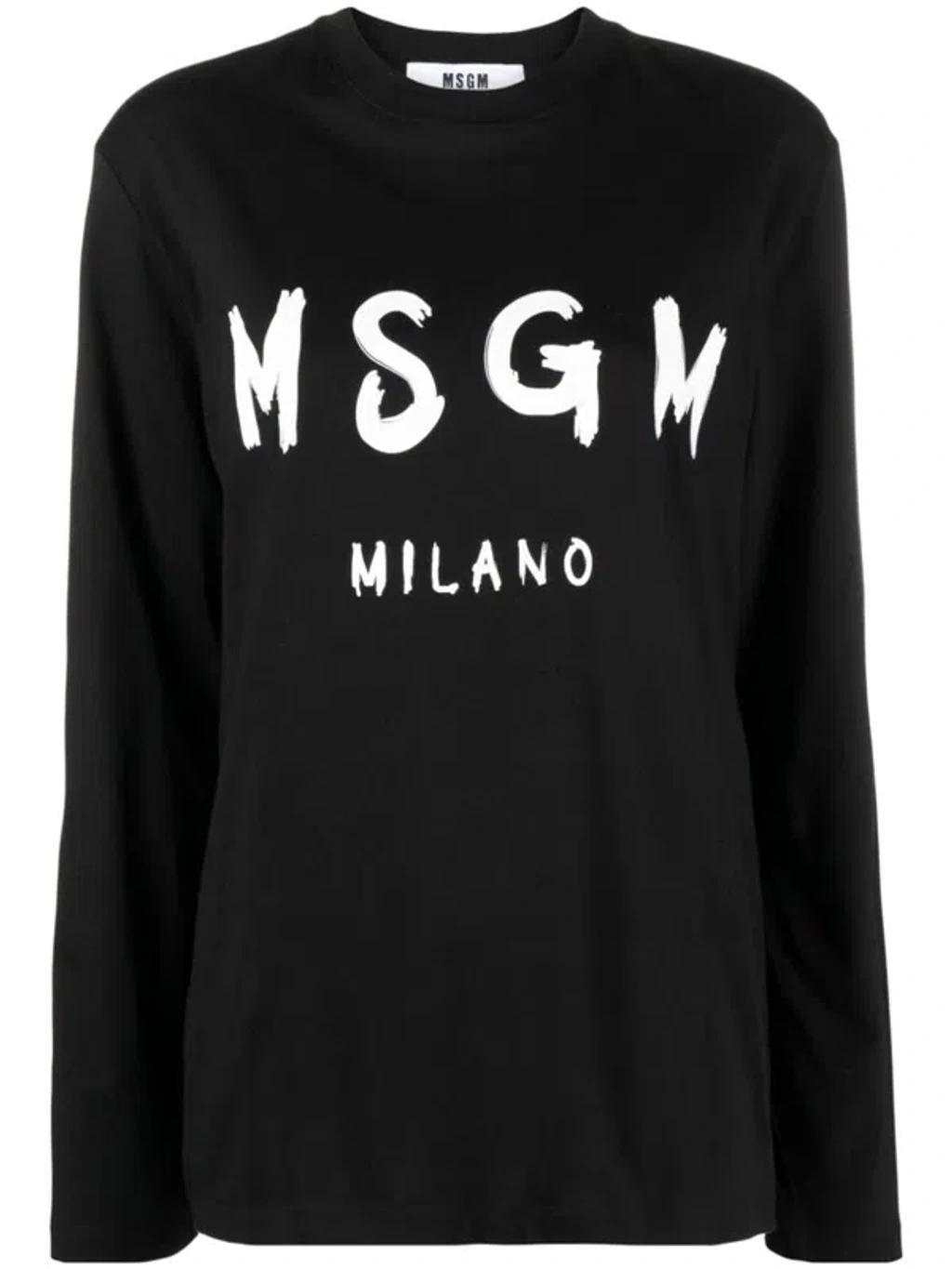 MSGM Logo In Black Product Image