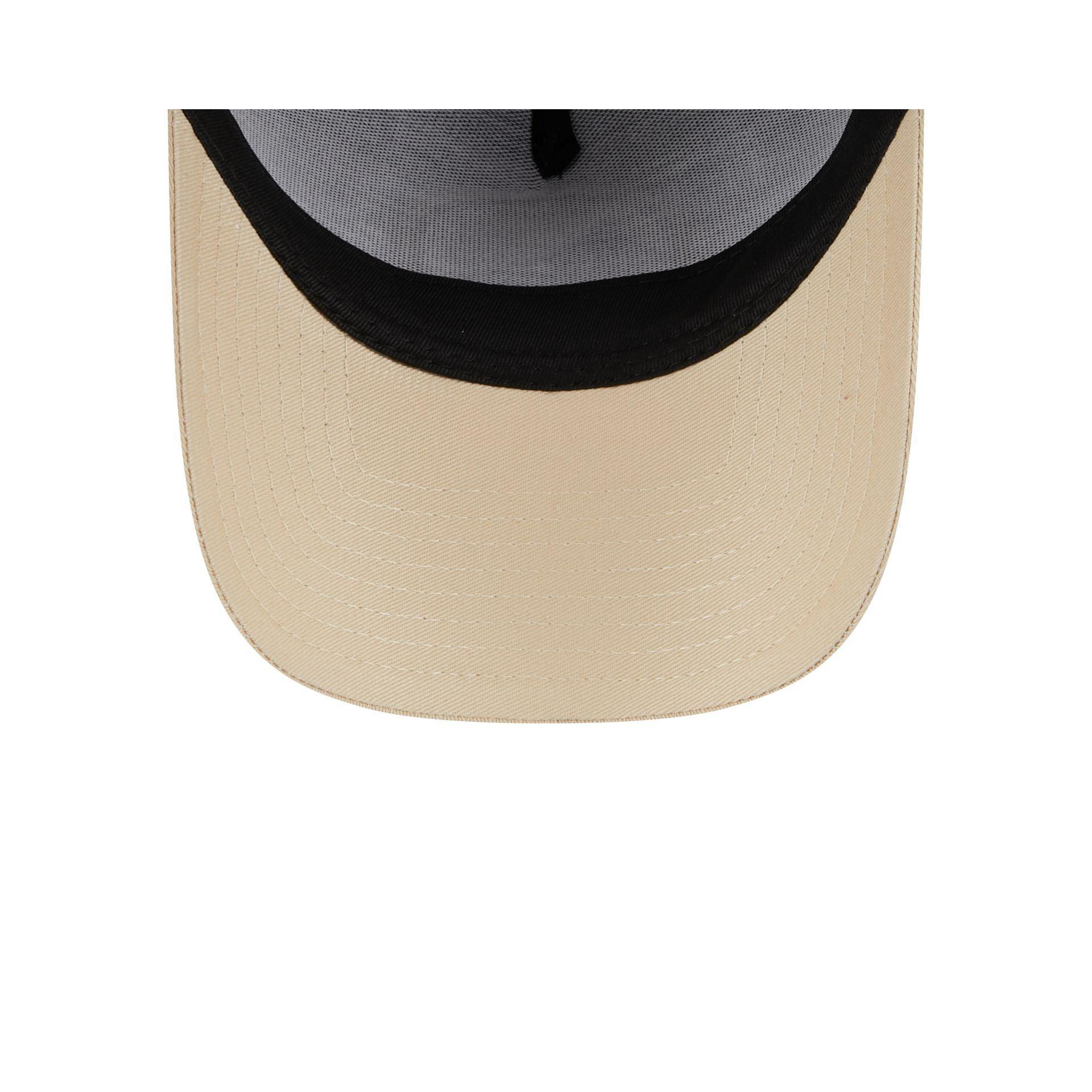 Golden State Warriors Moleskin Crown Maroon 9FORTY A-Frame Snapback Hat Male Product Image
