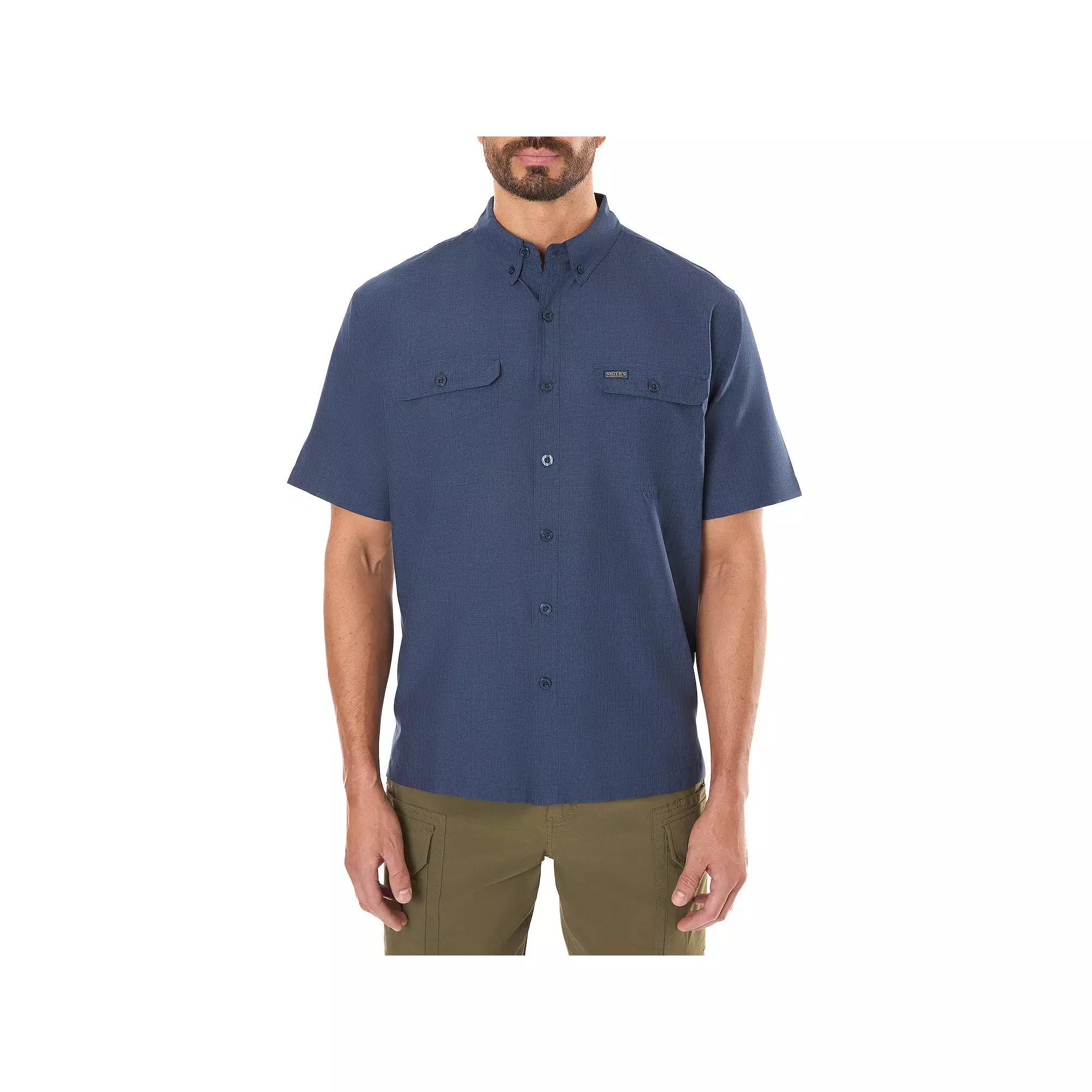 Men's Smith's Workwear Breezy Performance Button-Down Shirt, Size: XL, Spearmint Product Image