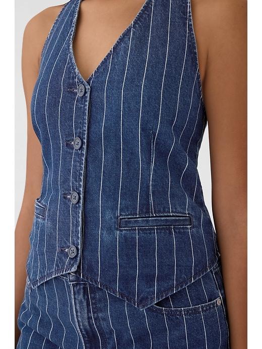 Denim Halter Vest Product Image