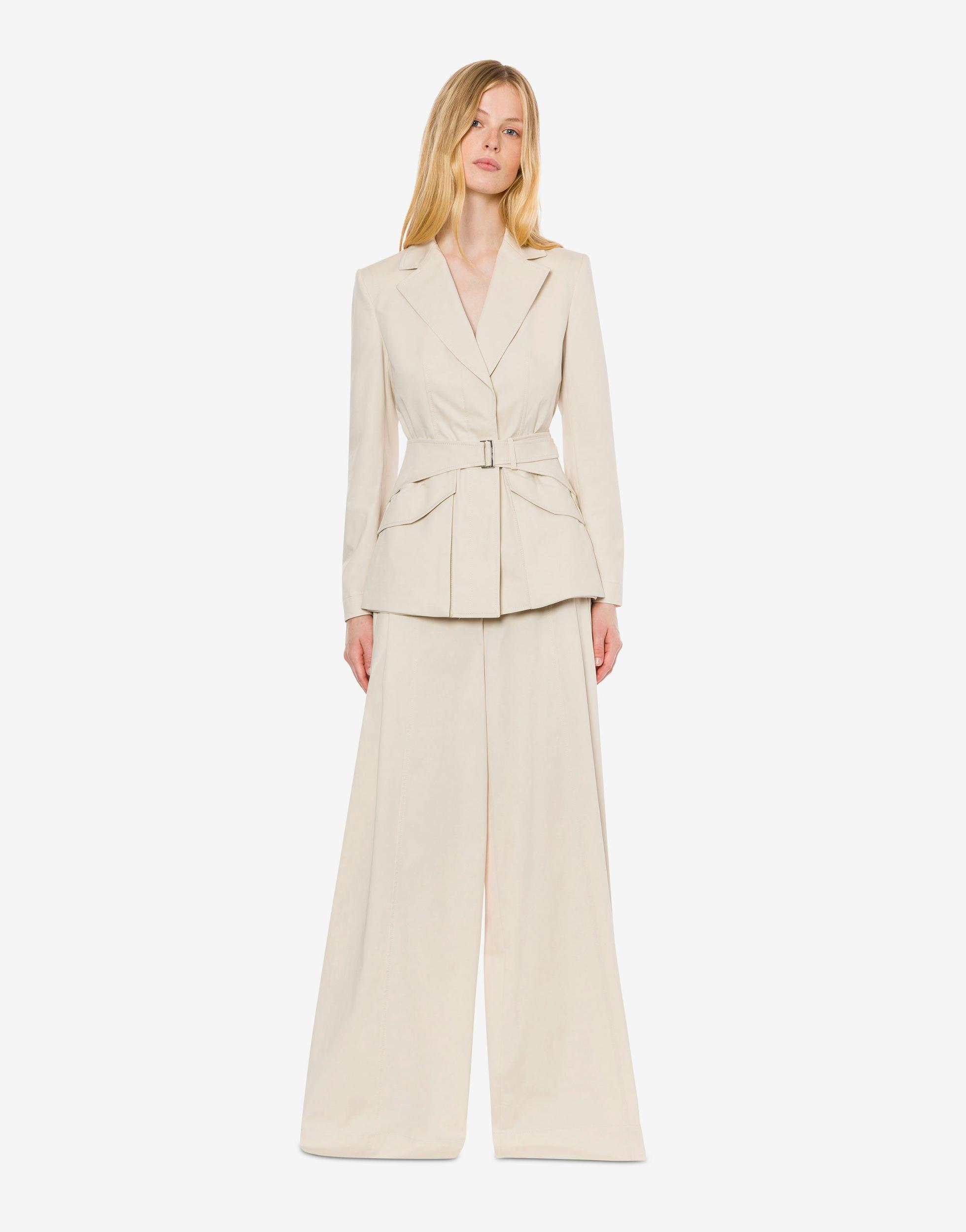Stretch cotton satin jacket Product Image