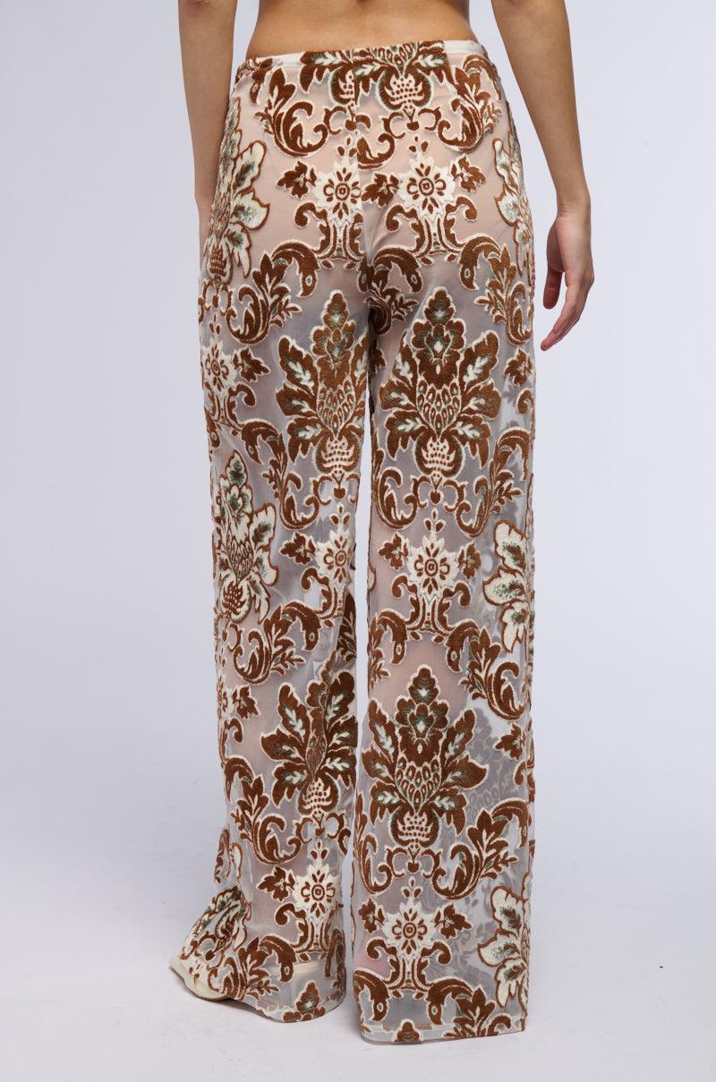 LOTUS MESH FLARE PANTS Product Image