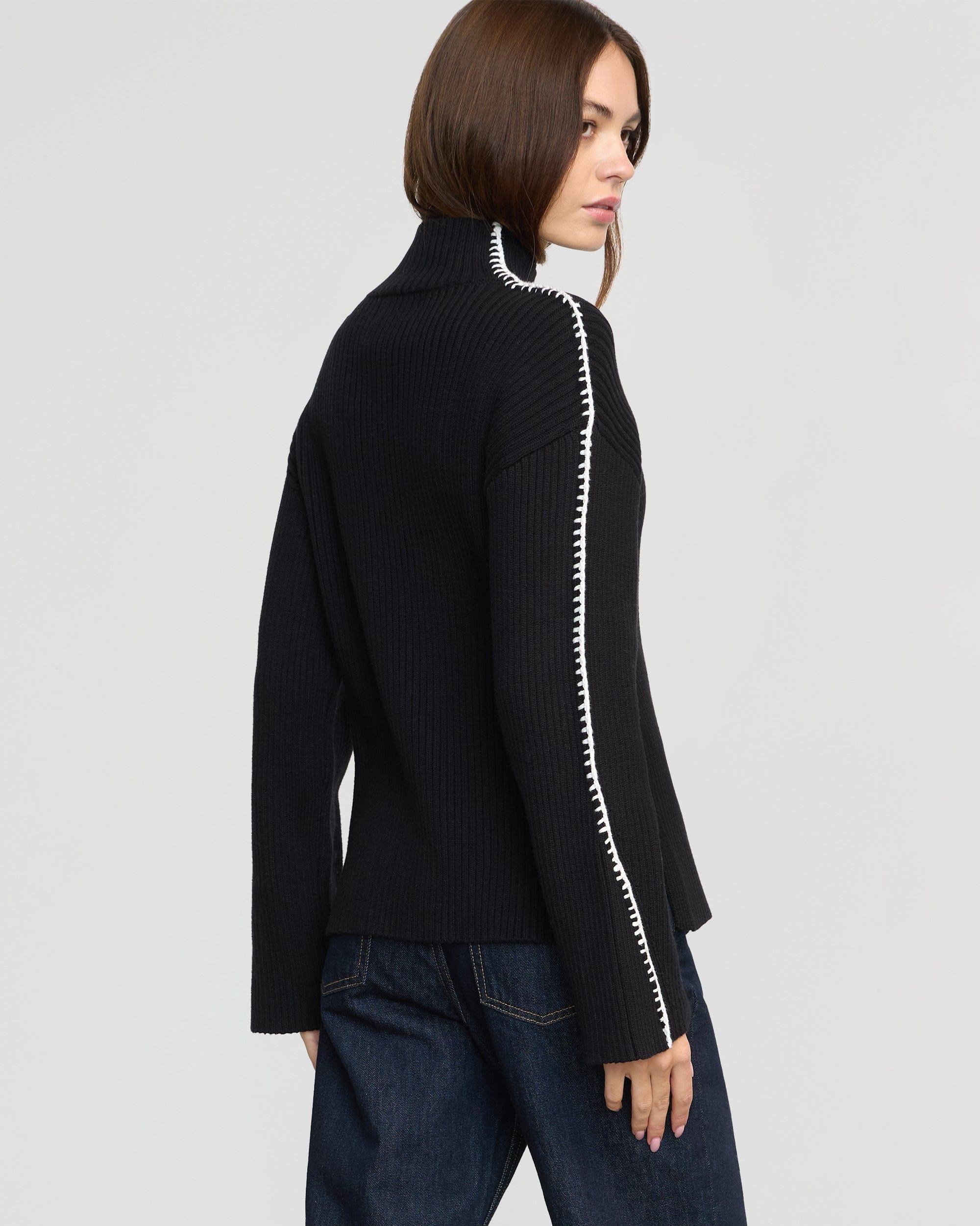 Aki Organic Cotton Contrast Stitch Sweater Product Image
