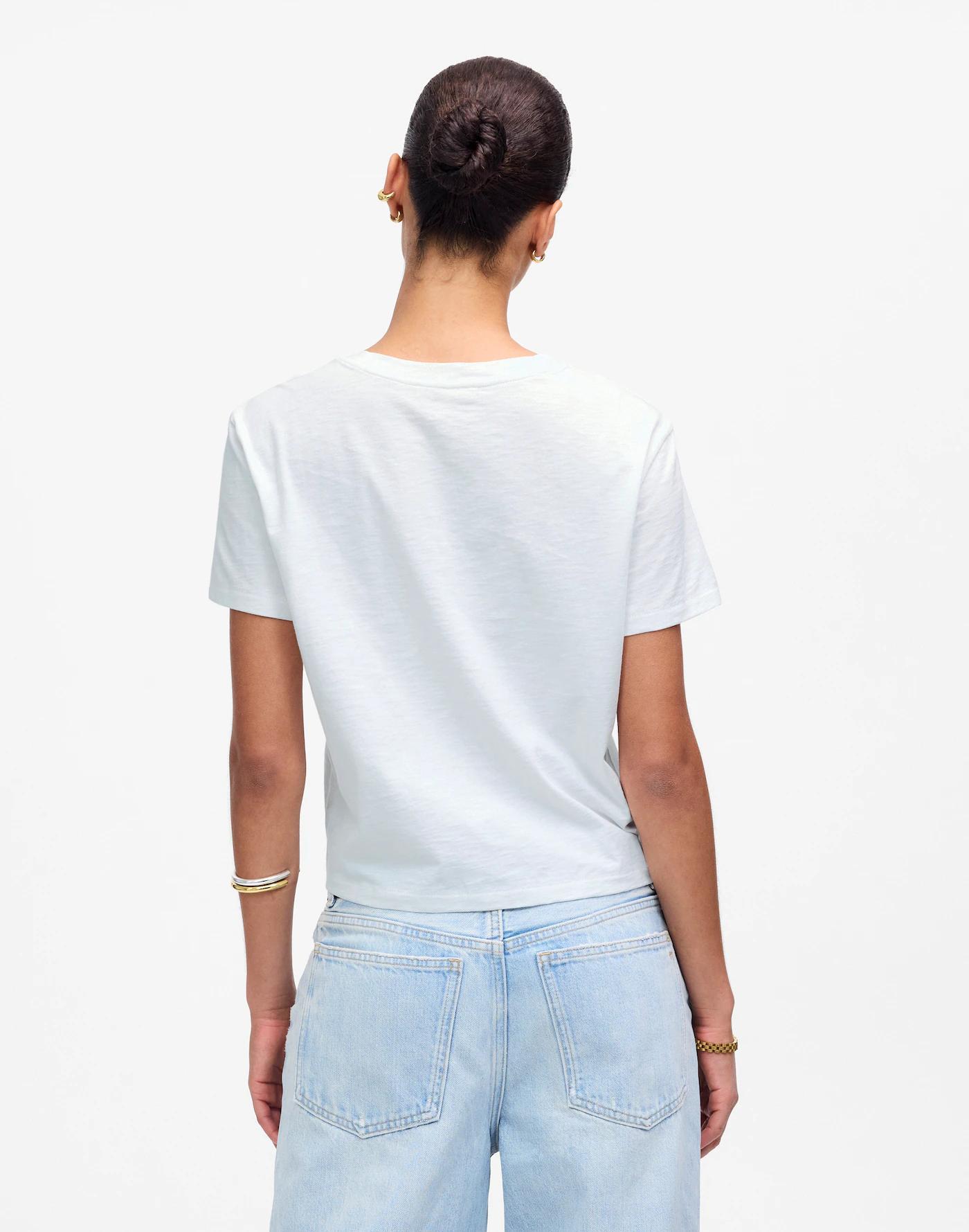 Slub Boxy-Crop Tee Product Image