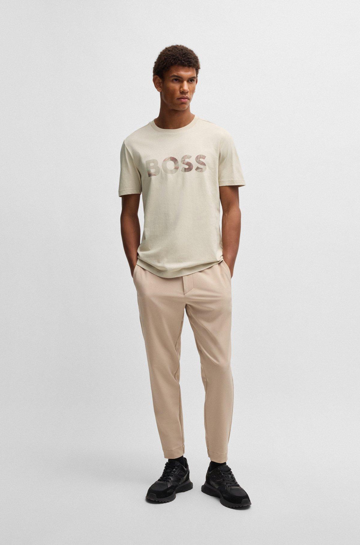 Cotton-jersey T-shirt with logo print Product Image