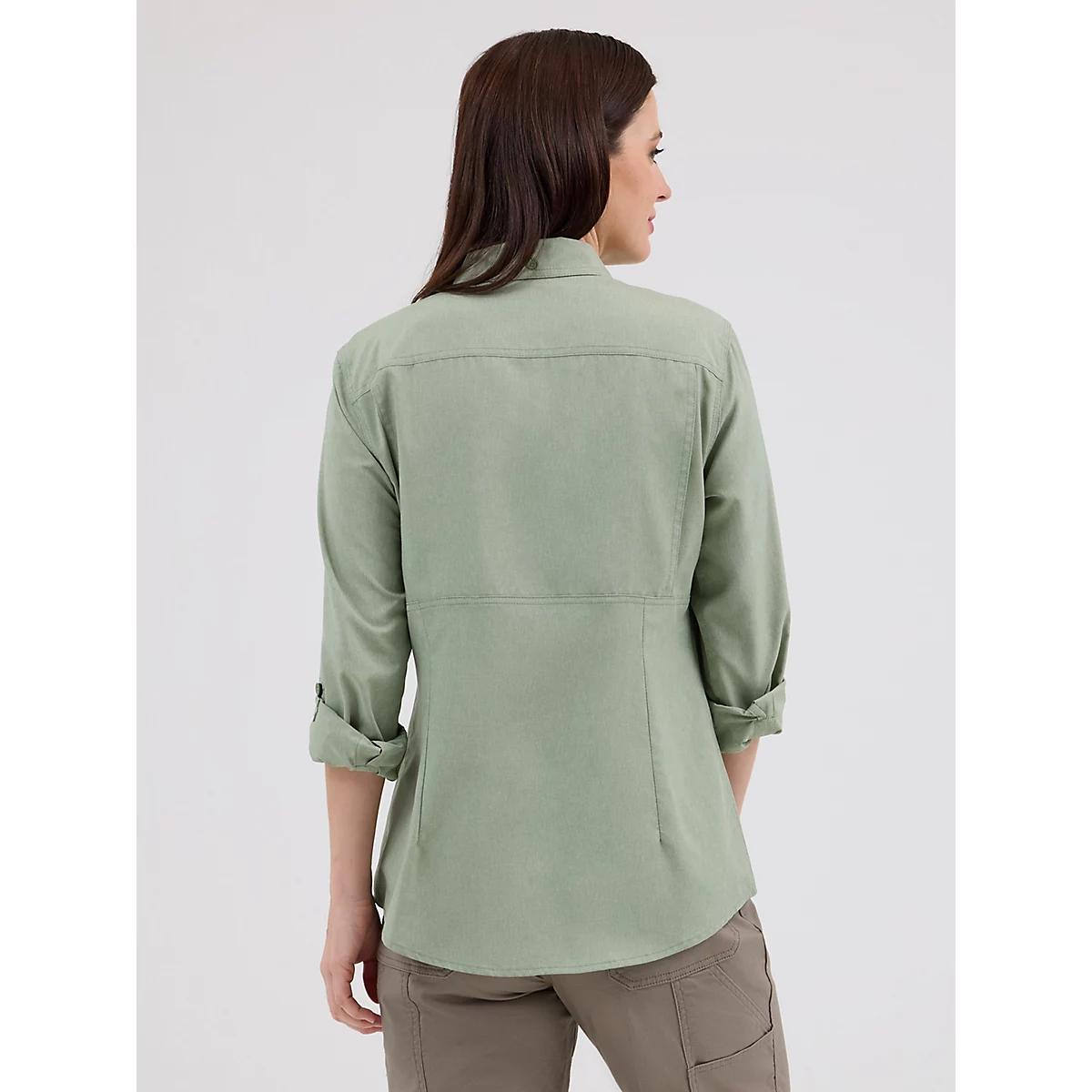 Women's Wrangler RIGGS Workwear® Lightweight Vented Work Shirt in Hedge Product Image