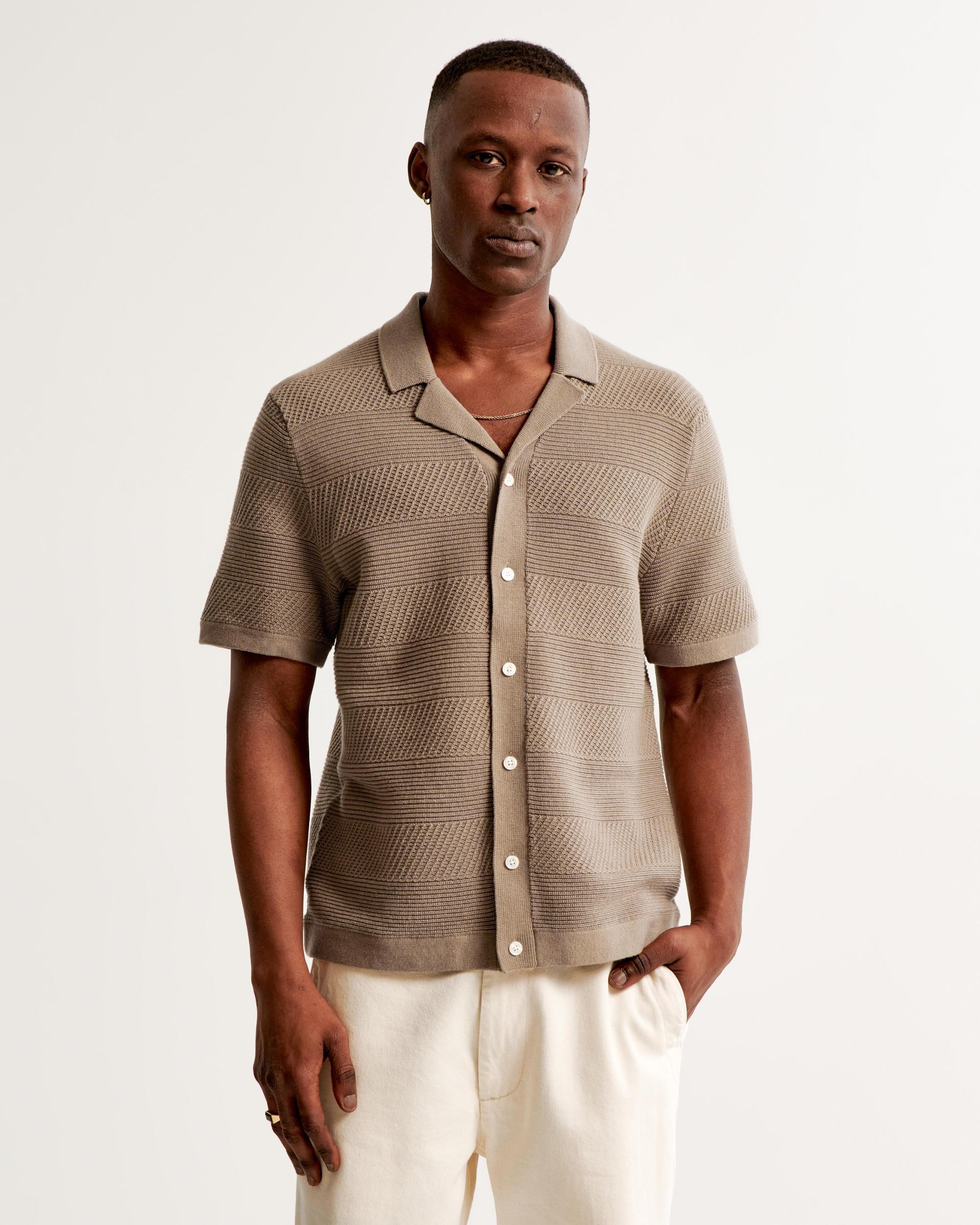 Stitch Button-Through Sweater Polo Product Image
