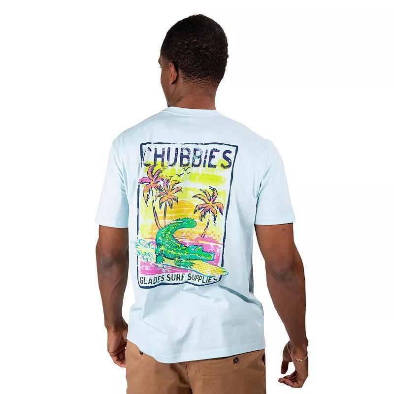 Men's Chubbies Tropical Graphic Tee, Size: XL, Pastel Blue Product Image