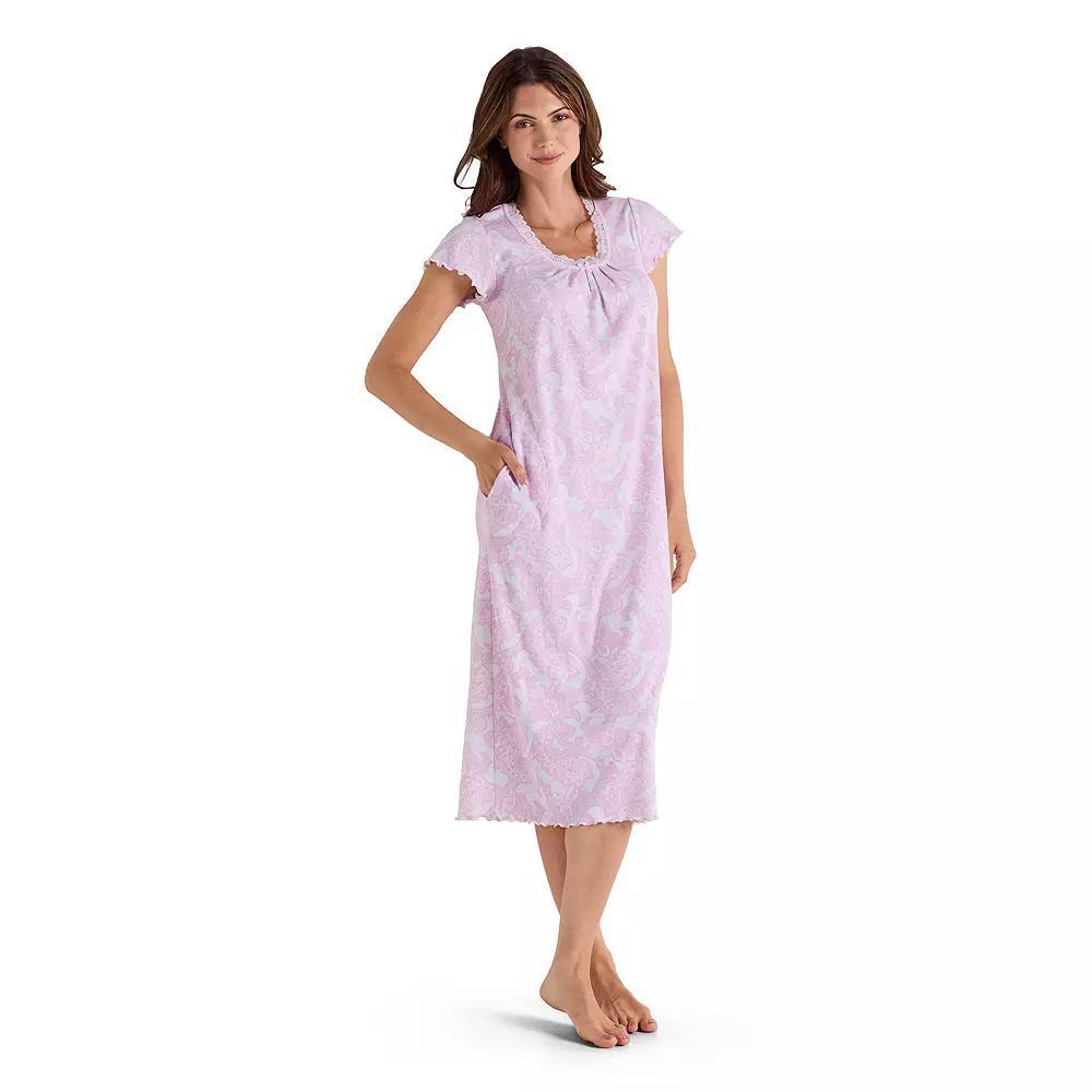 Womens Miss Elaine Essentials Cottonessa Long Gown Product Image