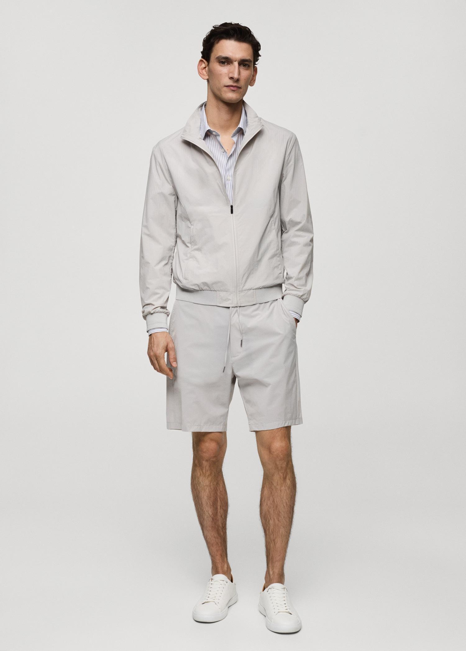 Chaqueta bomber repelente al agua - Men | MANGO USA Product Image