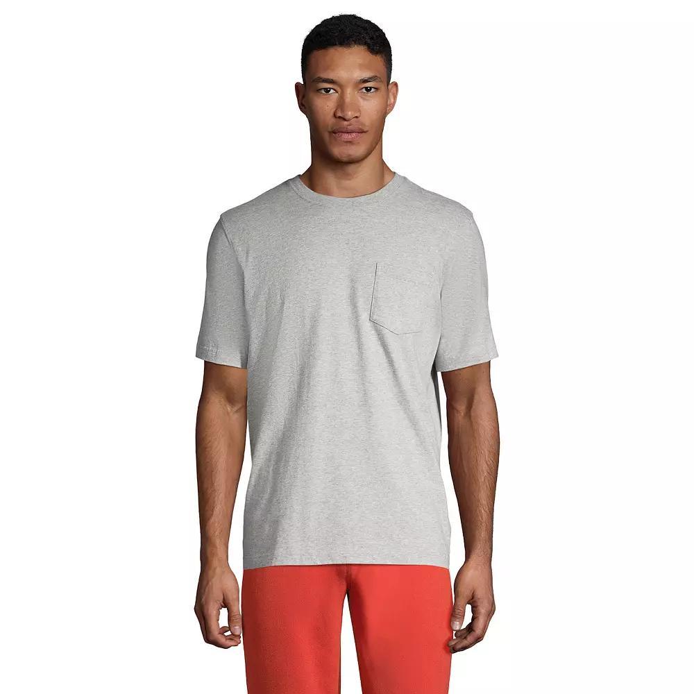 Big & Tall Lands End Super-T Classic-Fit Pocket Tee, Mens Product Image