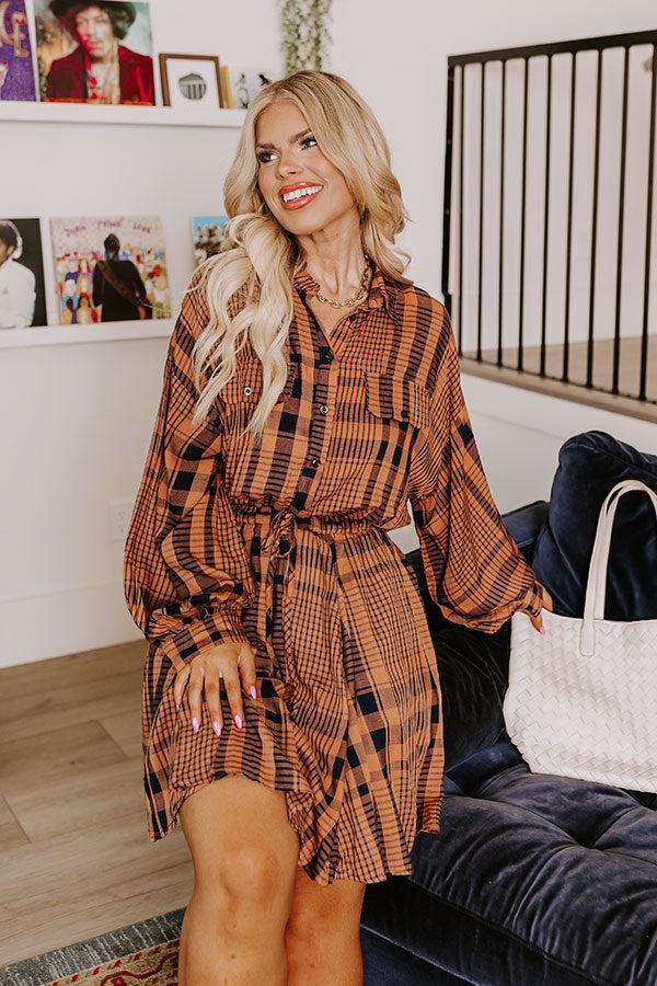 Seasonal Shift Plaid Dress Curves Product Image