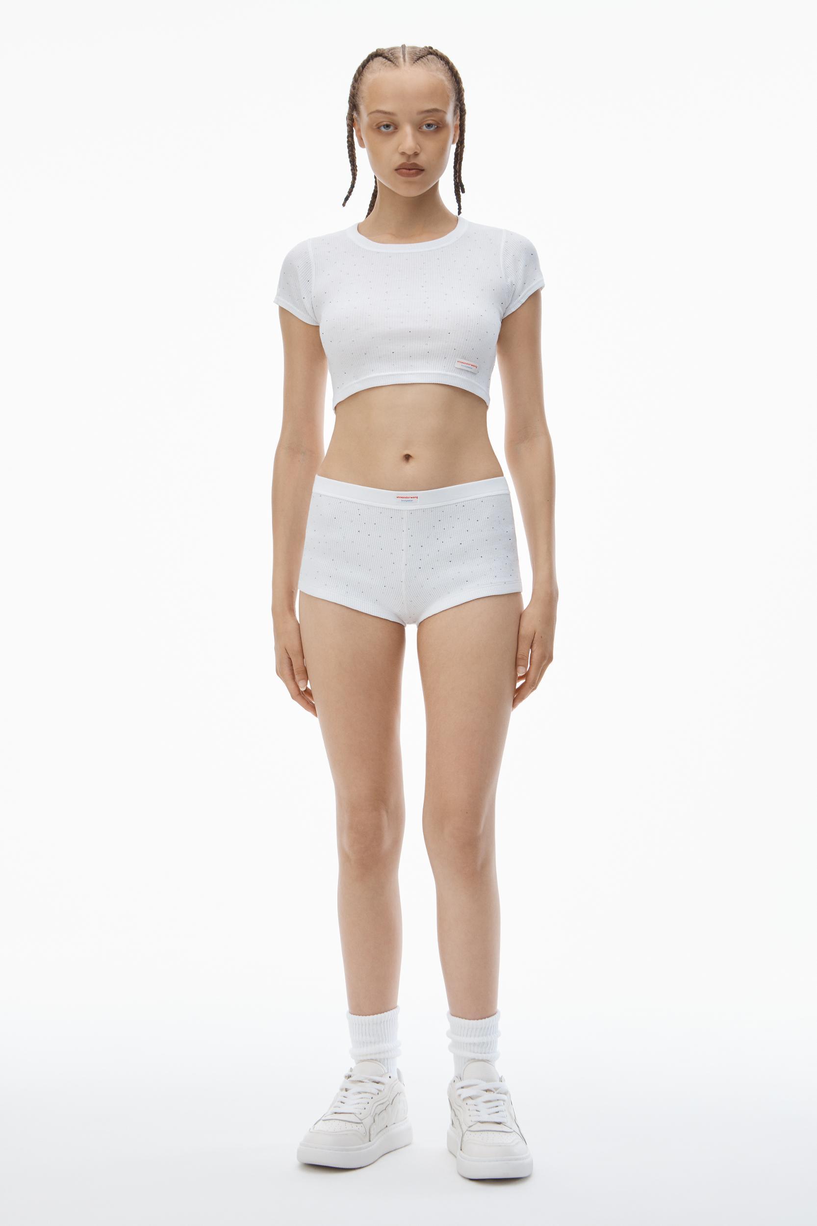 Crysal Hotfix Cami Dress In Waffle Knit Product Image