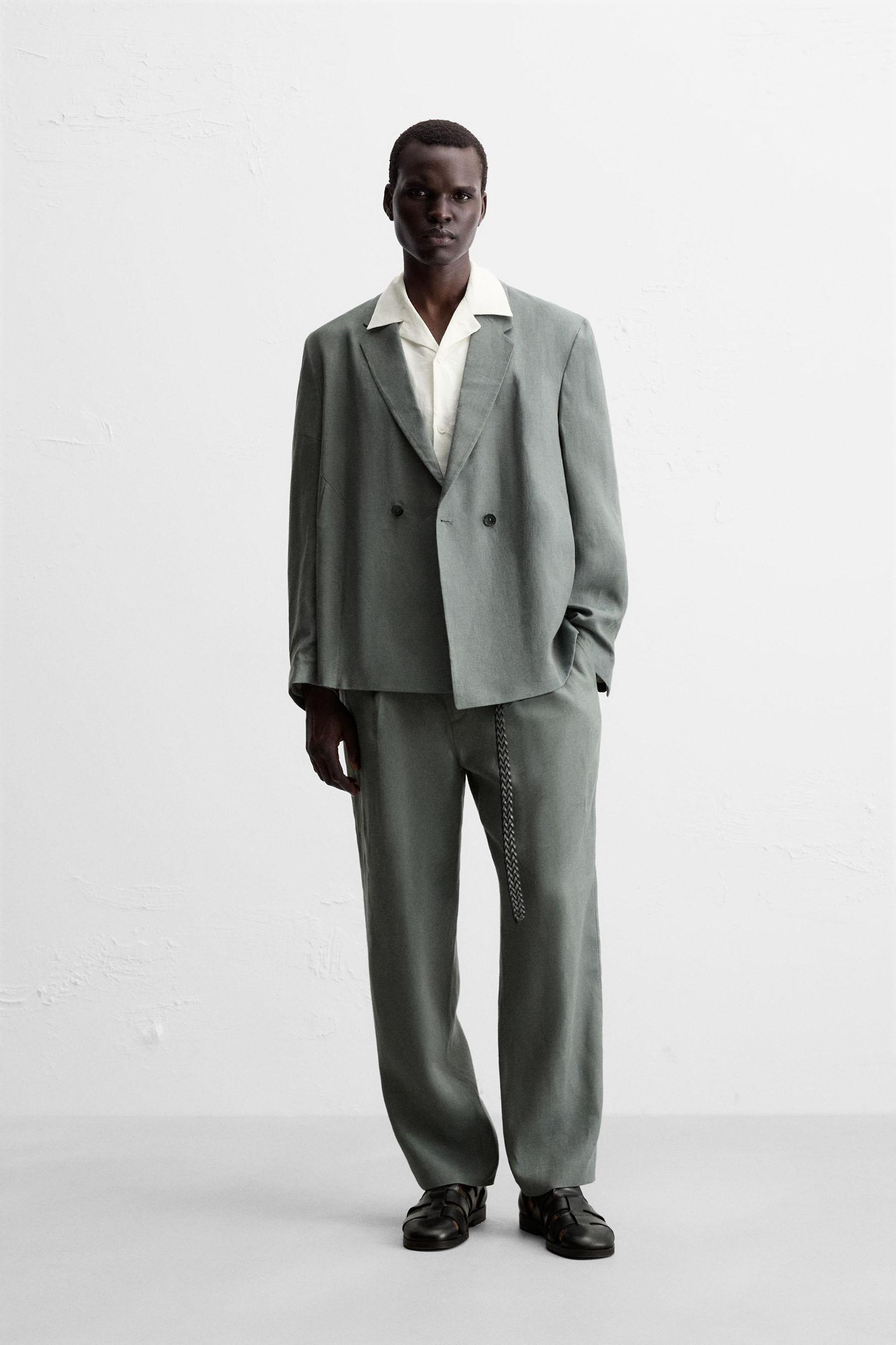 100% LINEN SUIT PANTS Product Image