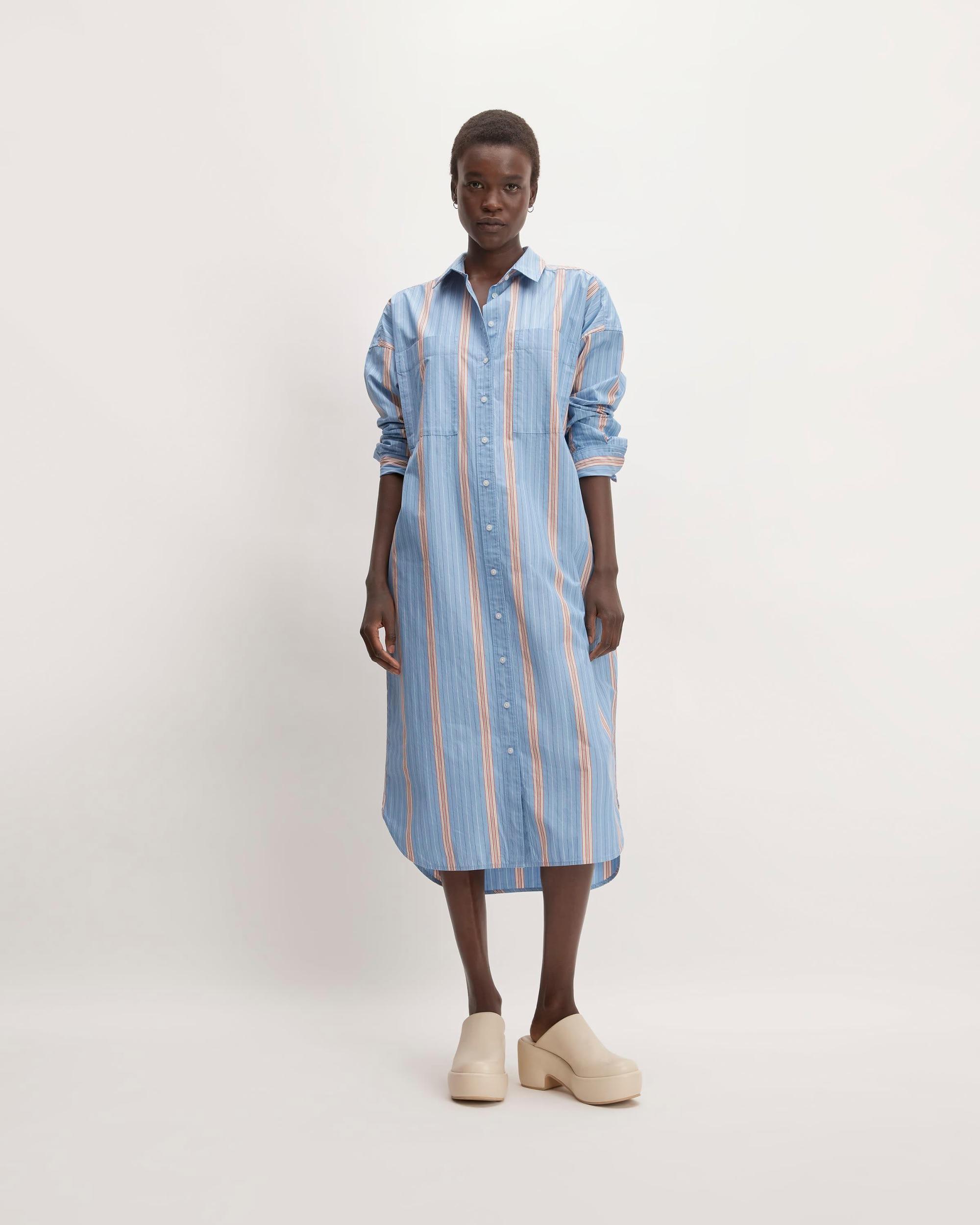 The Midi Cotton Shirt Dress Product Image