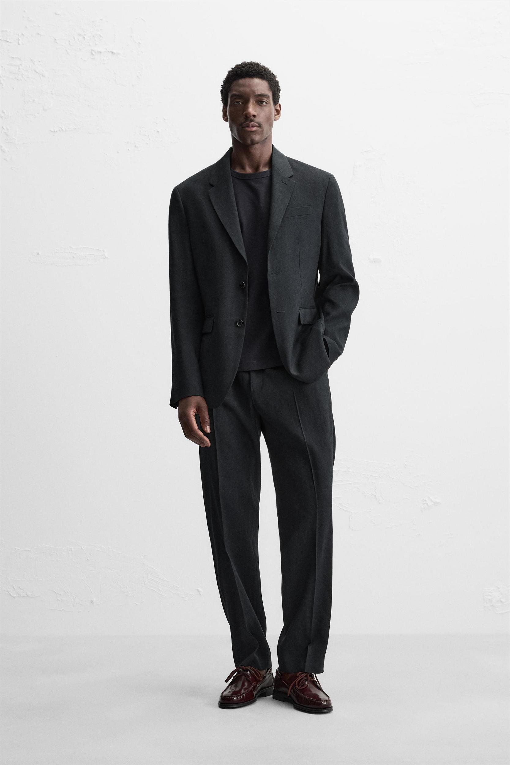 HEMP WOOL SUIT PANTS Product Image