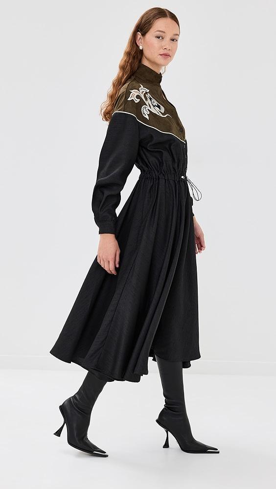 Stella Jean Embroidered Shoulder Dress | Shopbop Product Image