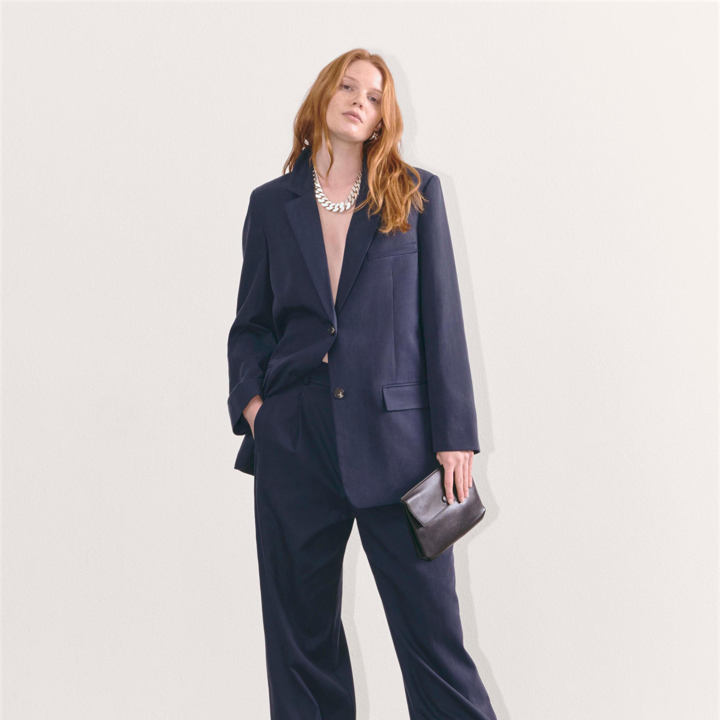 The Draper Pleated Pant in Buttersmooth Product Image