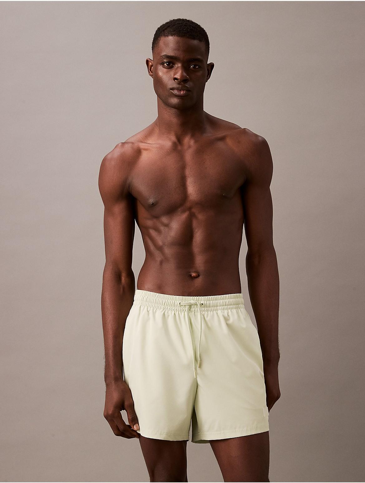 Calvin Klein Men's Side Logo Volley Swim Shorts - Green - S Product Image