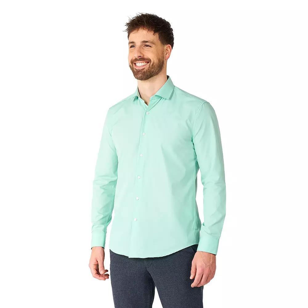 Men's OppoSuits Modern-Fit Dress Shirt, Size: Medium, Green Product Image