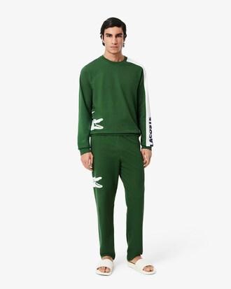 Printed Fleece Loungewear Pants Product Image