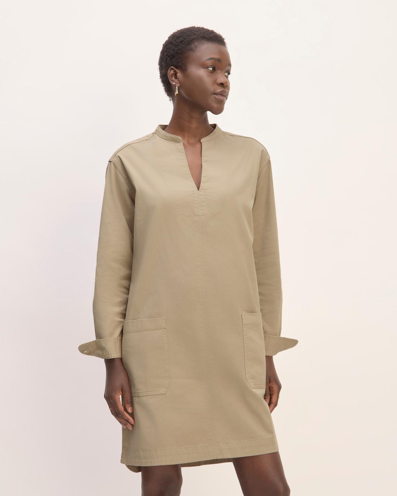 The Long-Sleeve Utility Mini Dress Product Image