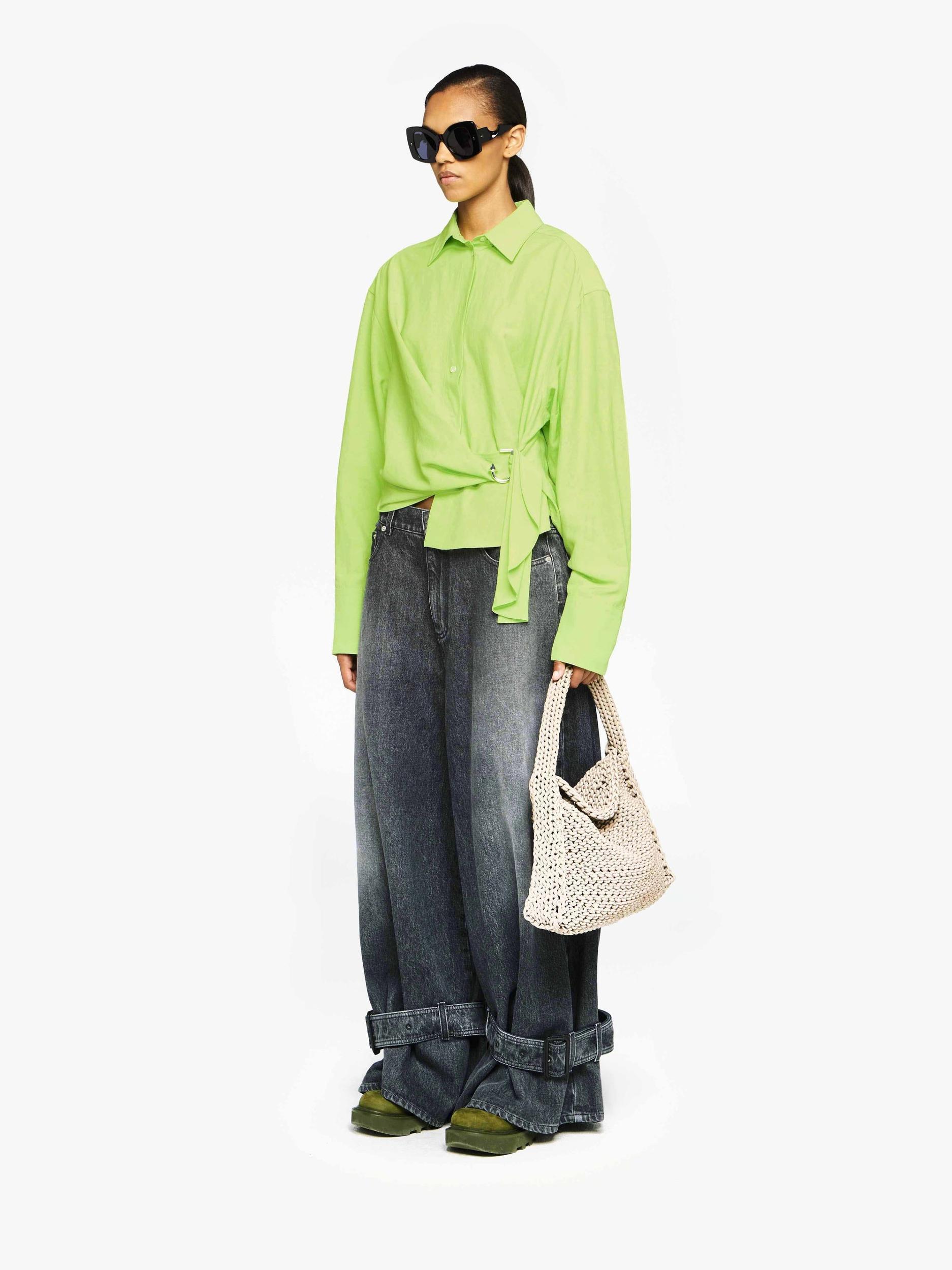 DRAPED TWISTED SHIRT Product Image