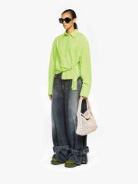 DRAPED TWISTED SHIRT in green | JW Anderson US  Product Image