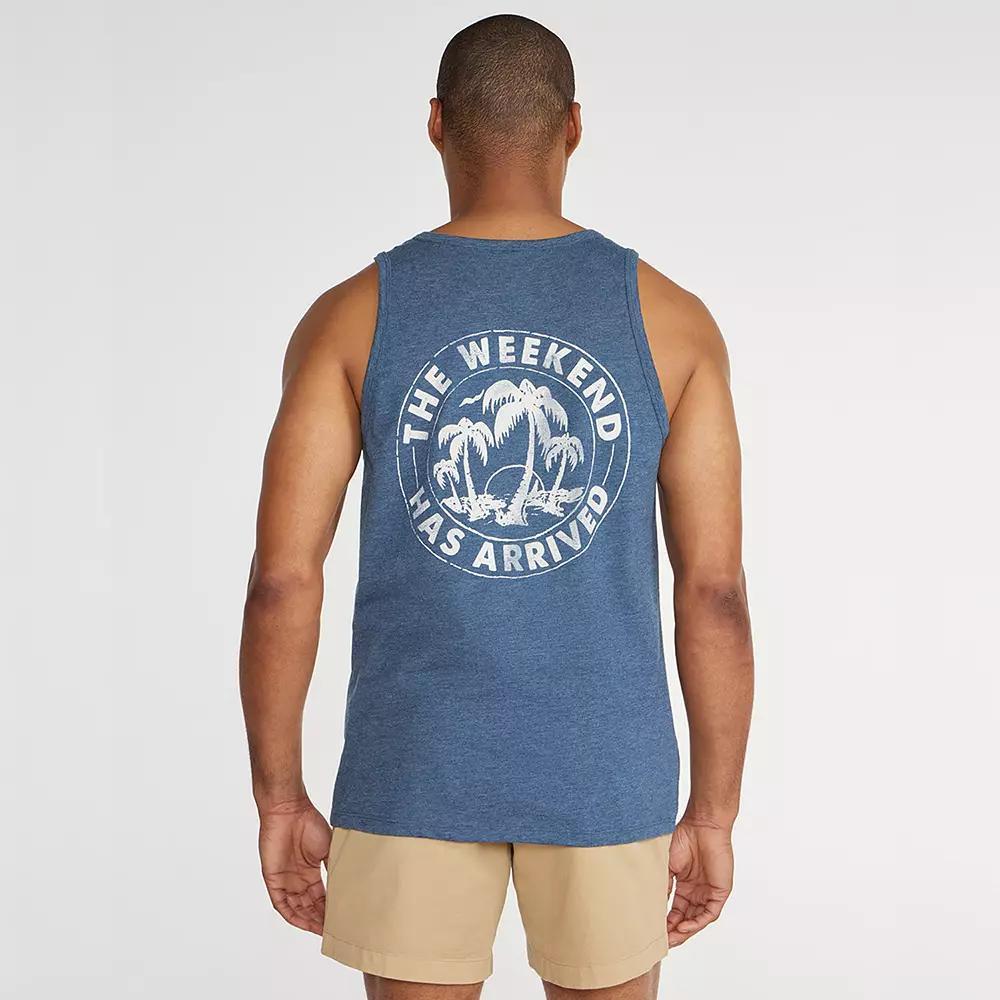 Men's Chubbies The Relaxer Tank Top, Size: Small, Blue Product Image
