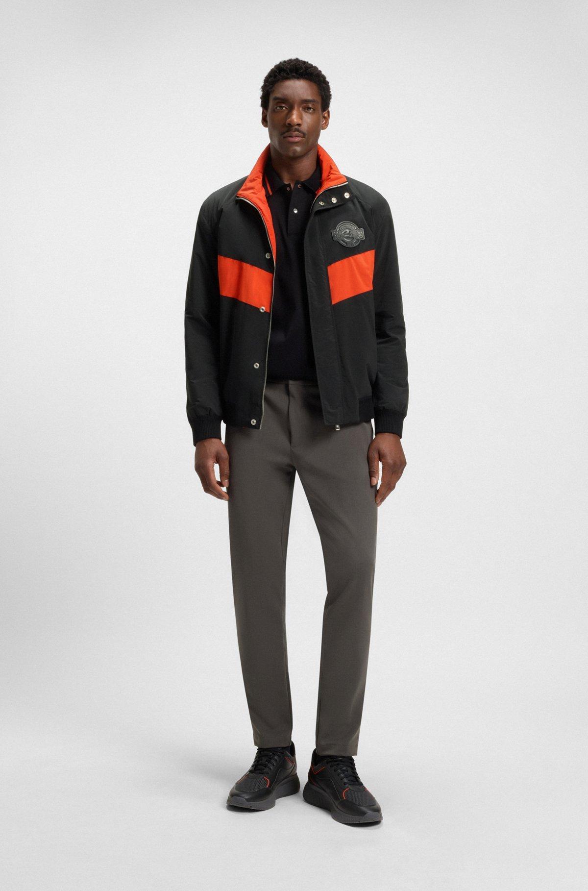 BOSS - Porsche x BOSS jacket with contrast inserts - Black Product Image
