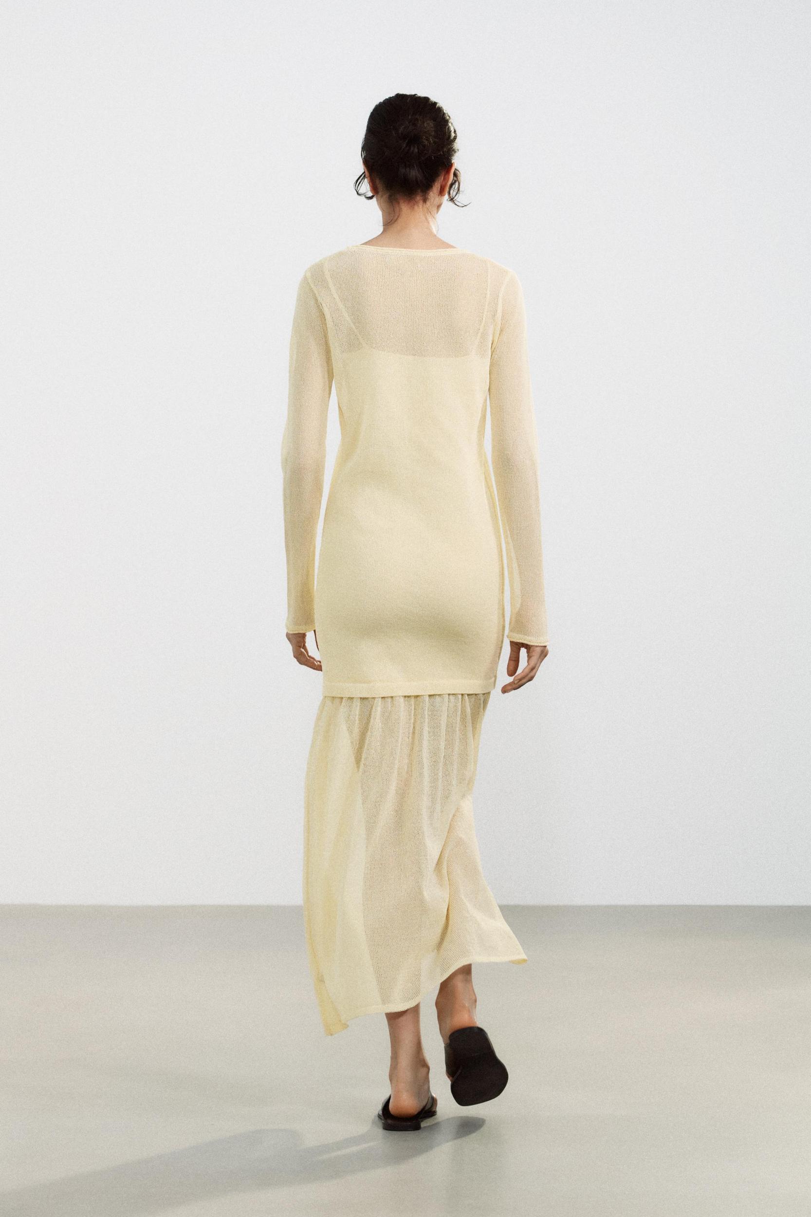 DOUBLE LAYER KNIT DRESS Product Image