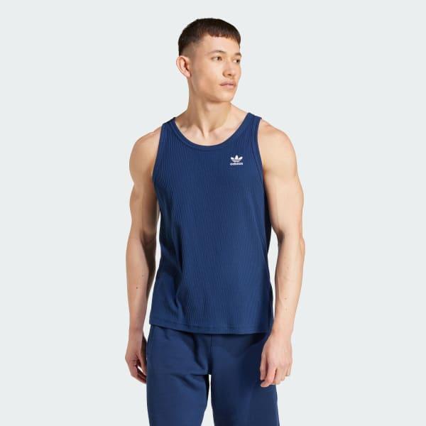 adidas Trefoil Essentials Tank Top White M Mens Product Image