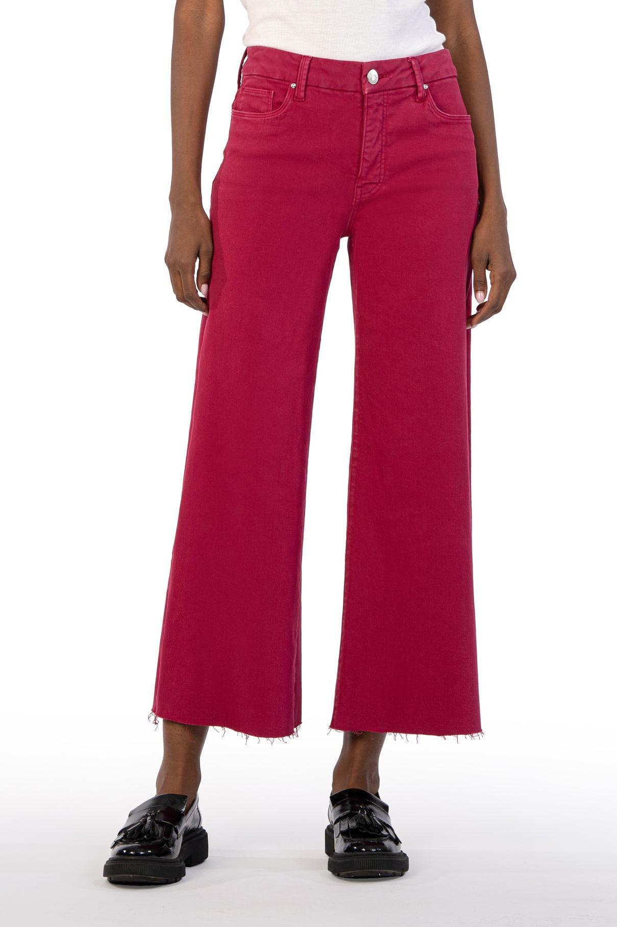 Meg High Rise Wide Leg- Dragon Fruit Product Image