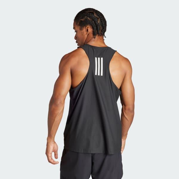 adidas Own The Run Tank Top White S Mens Product Image