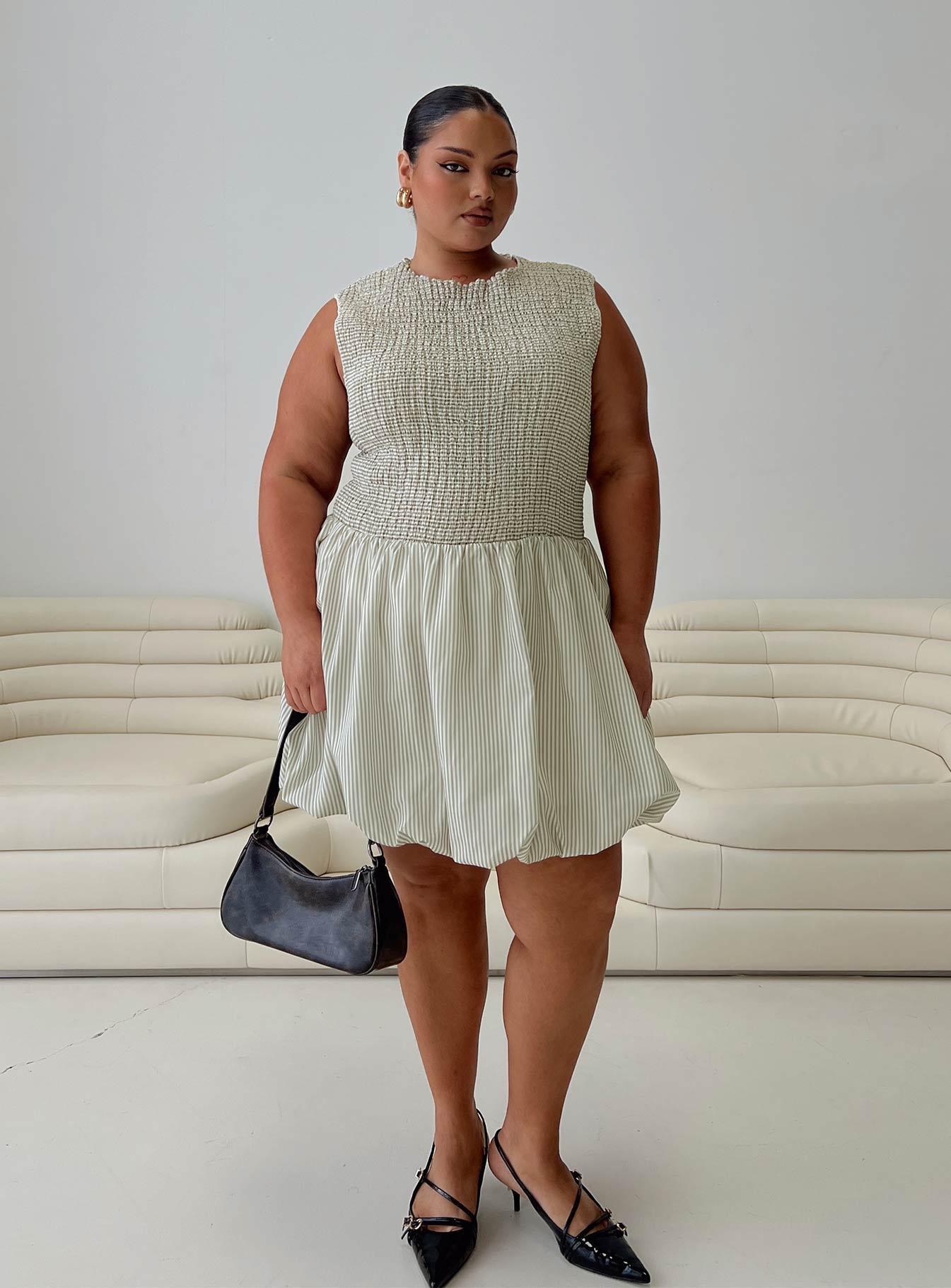 Narnie Mini Dress Sage Curve Product Image