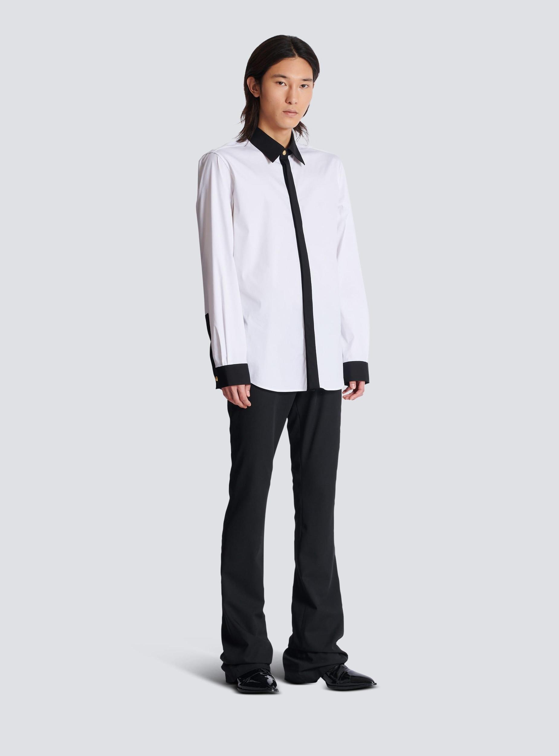 Two-tone poplin shirt Product Image