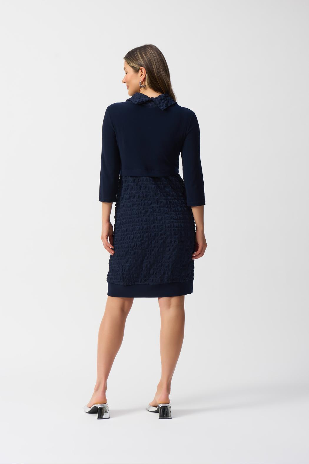 Jacquard And Silky Knit Cocoon Dress Product Image