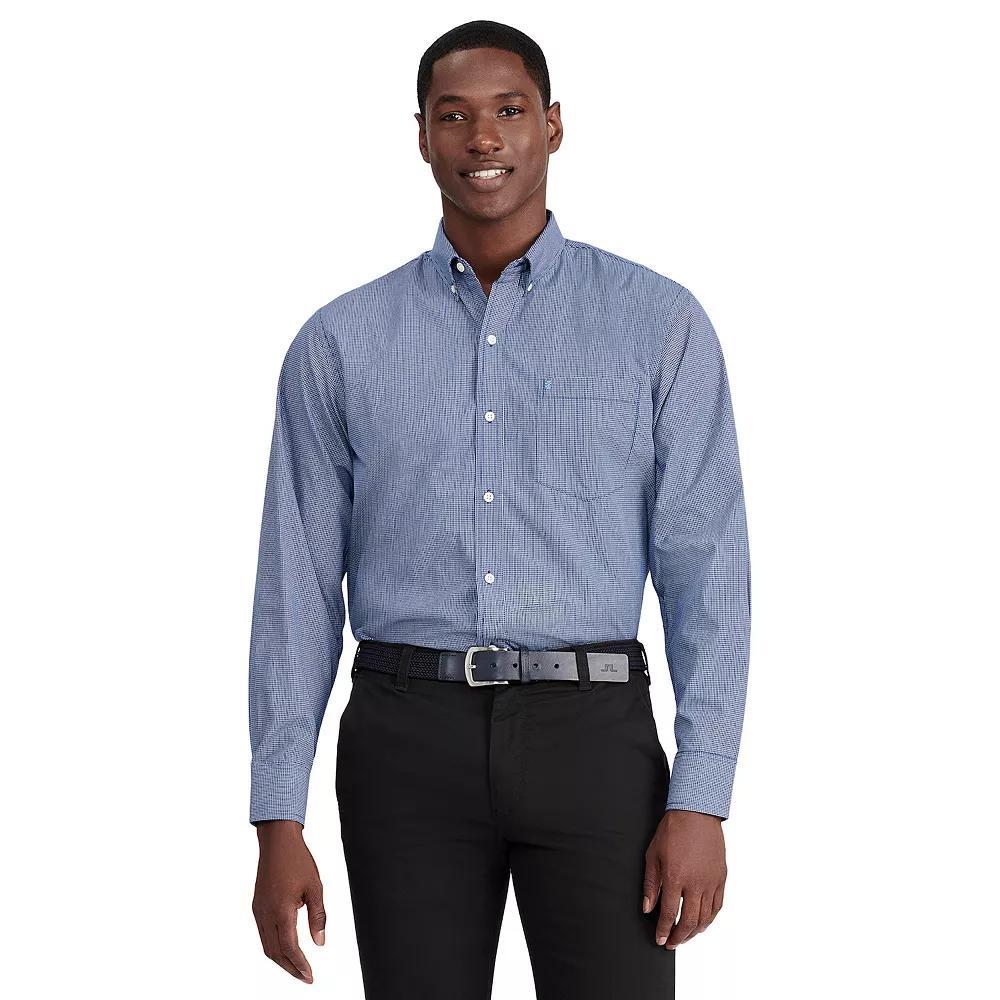 Men's IZOD Classic Button-Down Shirt, Size: Small, Mazarine Blue Product Image