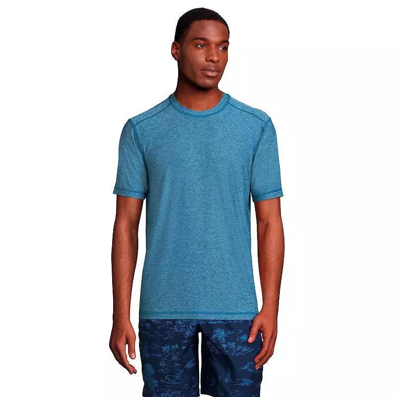 Big & Tall Lands' End SPF Short Sleeve Tee, Men's, Size: XL Tall, Evening Blue Grey Product Image