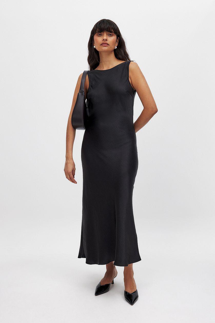 Satin Midi Dress Product Image
