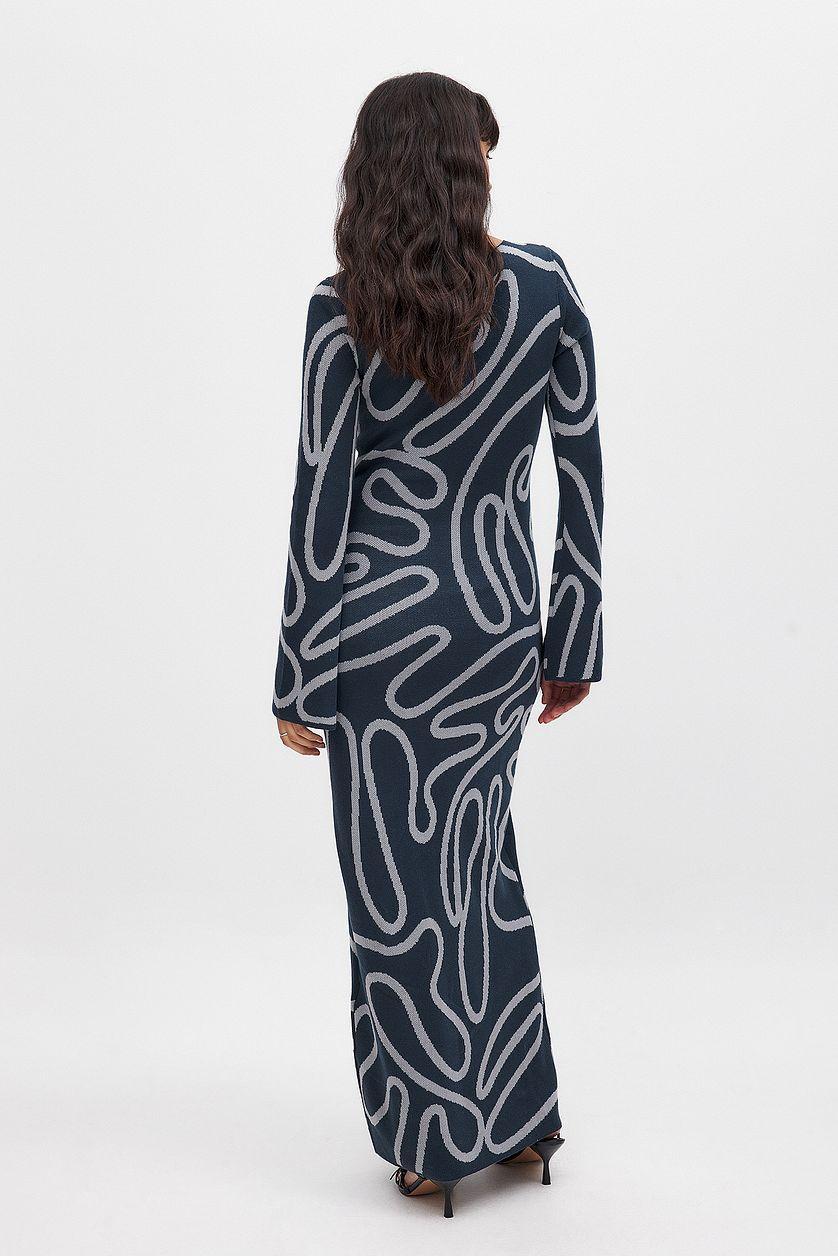 Jacquard Knitted Maxi Dress Product Image