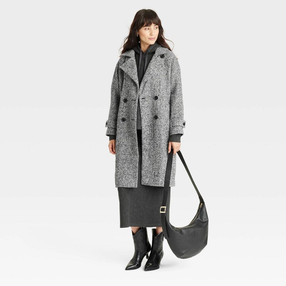 Women's Double Breasted Cocoon Overcoat - Universal Thread™ Product Image
