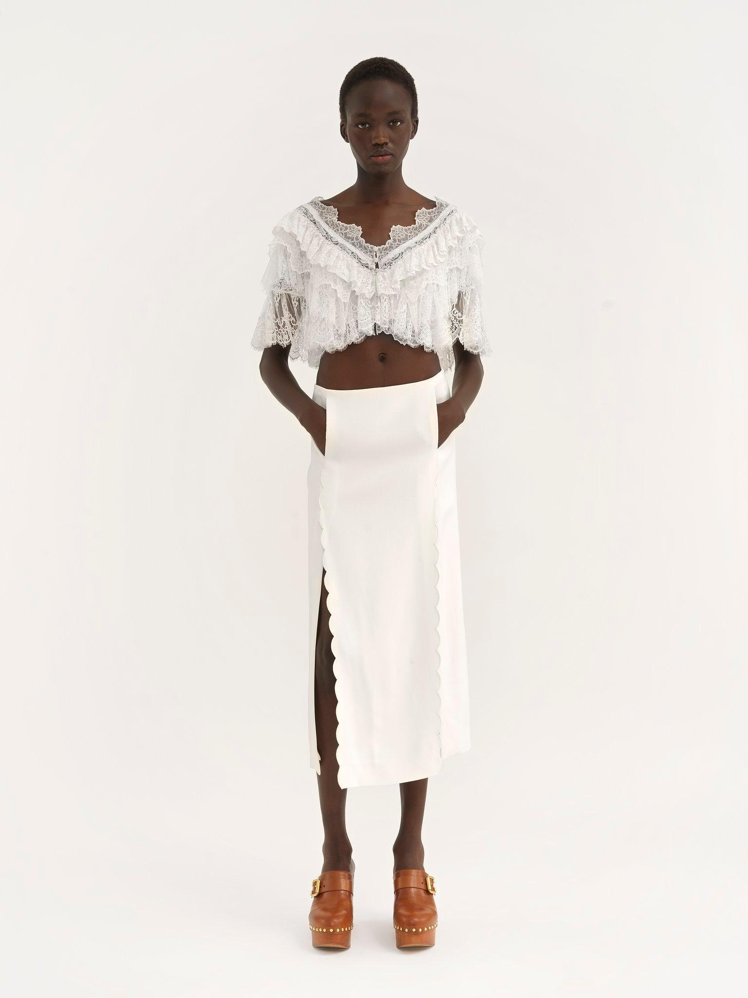 Heritage V-neck lace top Product Image