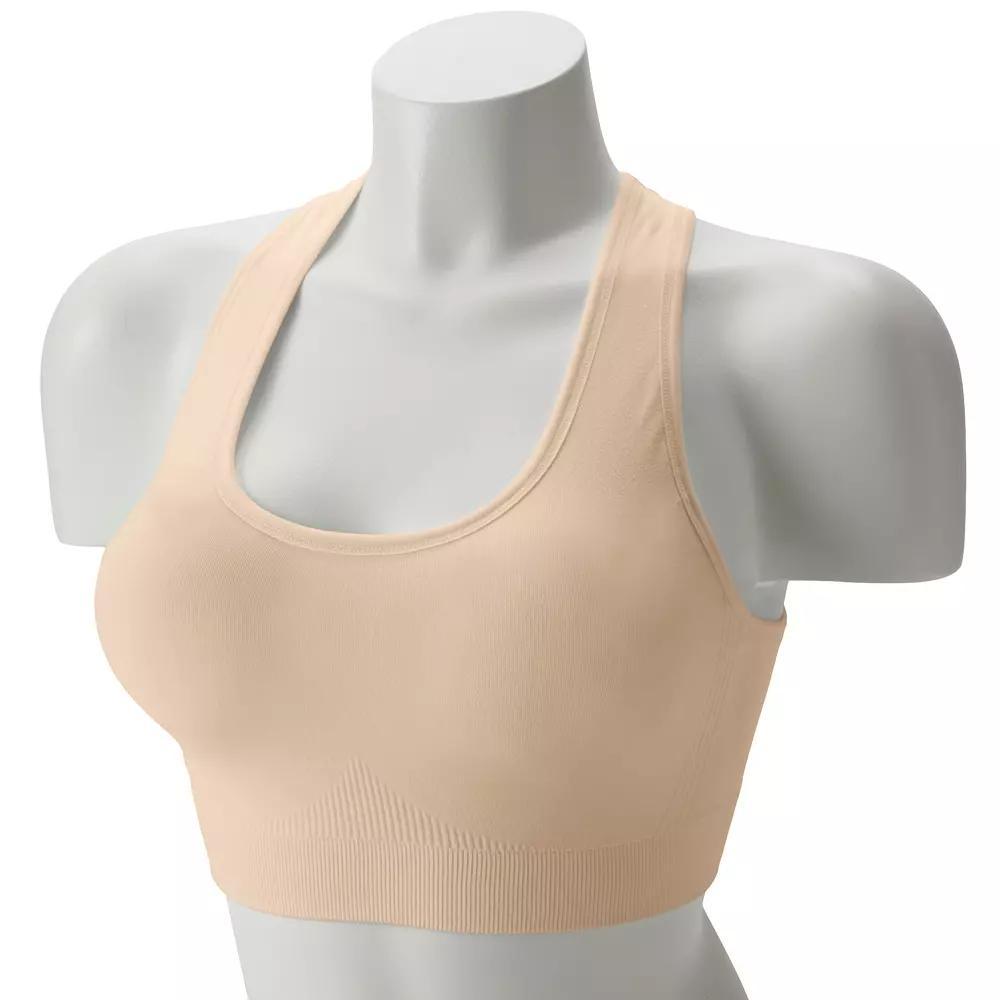 Tek Gear® Seamless Low-Impact Sports Bra, Women's, Size: Small, Latte Product Image