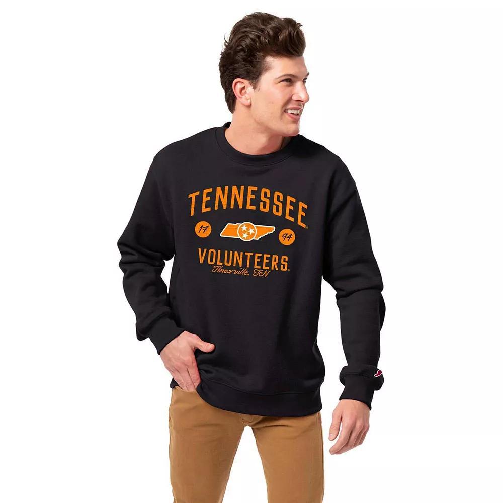 Men's League Collegiate Wear  Black Tennessee Volunteers Bendy Arch Essential Pullover Sweatshirt, Size: Large Product Image