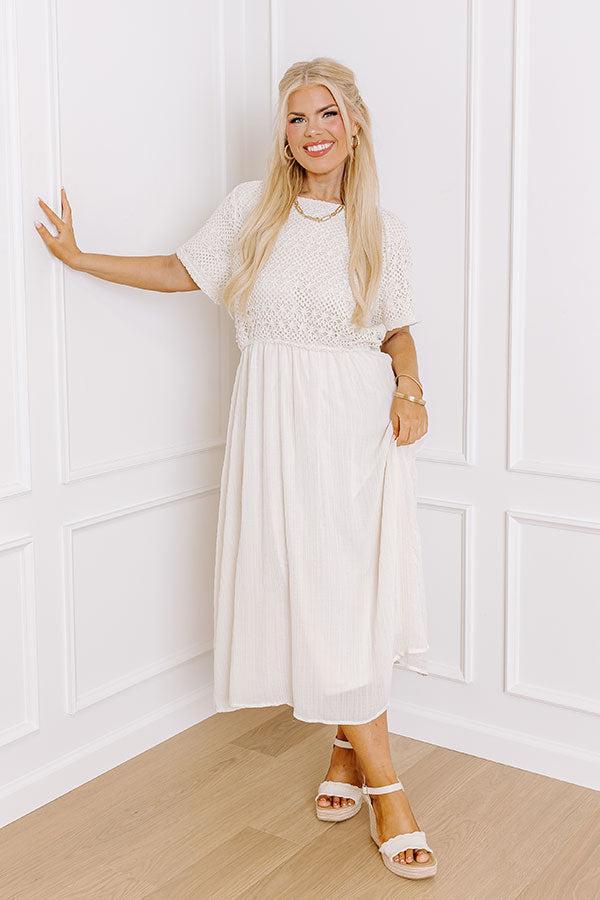 Sweet Embrace Crochet Midi Curves Product Image