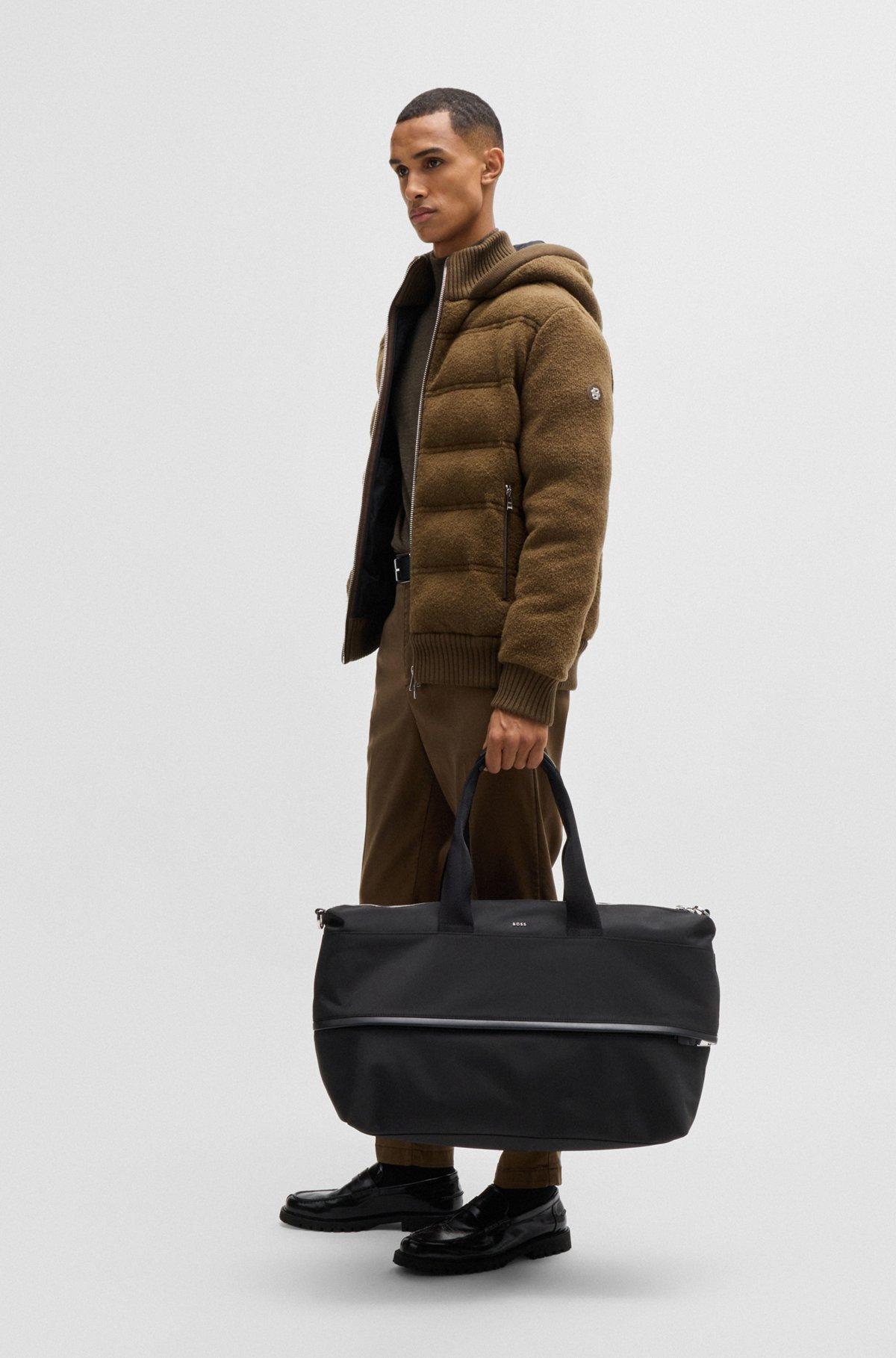 BOSS - Expandable holdall with signature trims - Black Product Image